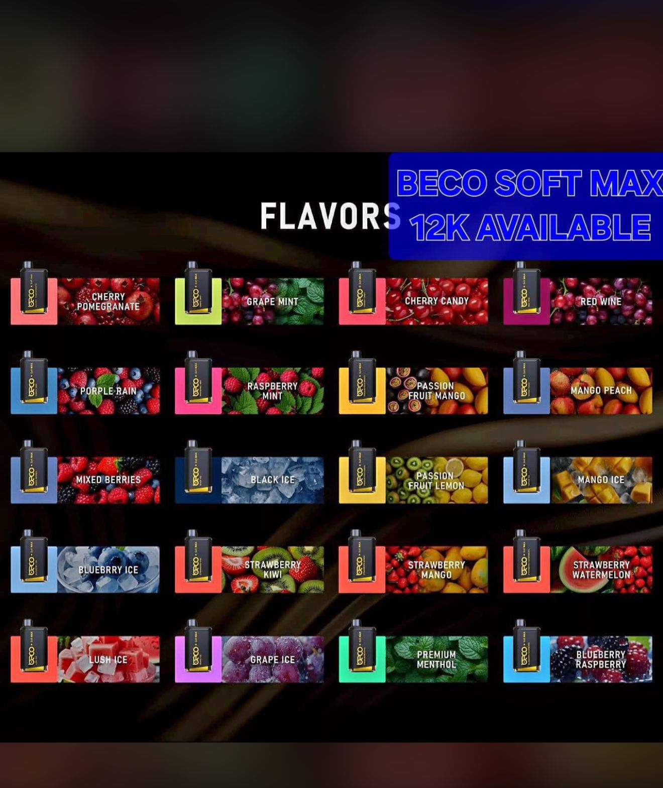 BECO Soft Max 12000 Puffs Disposable Vape - Dubai, UAE