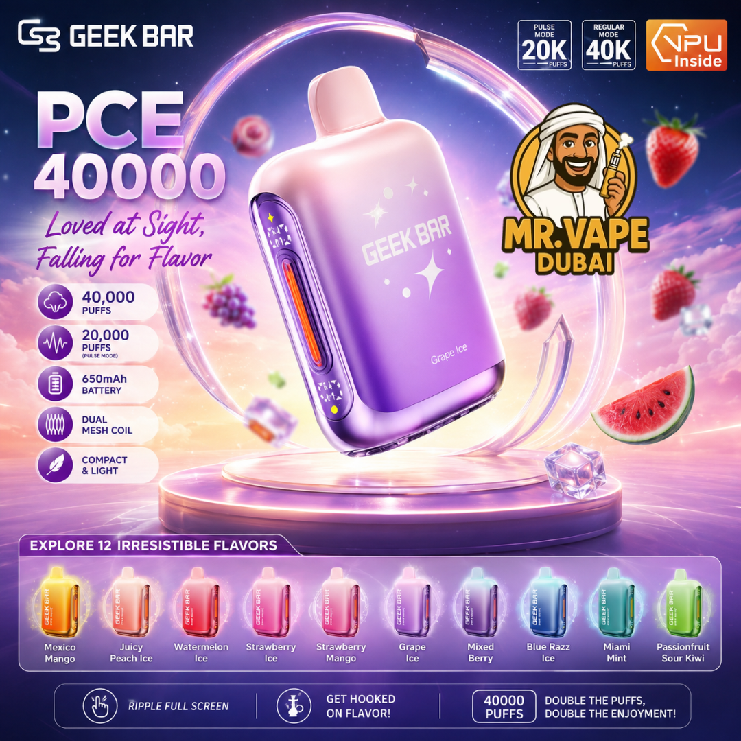 Geek Bar PCE 40000 Puffs Disposable Vape | Dubai