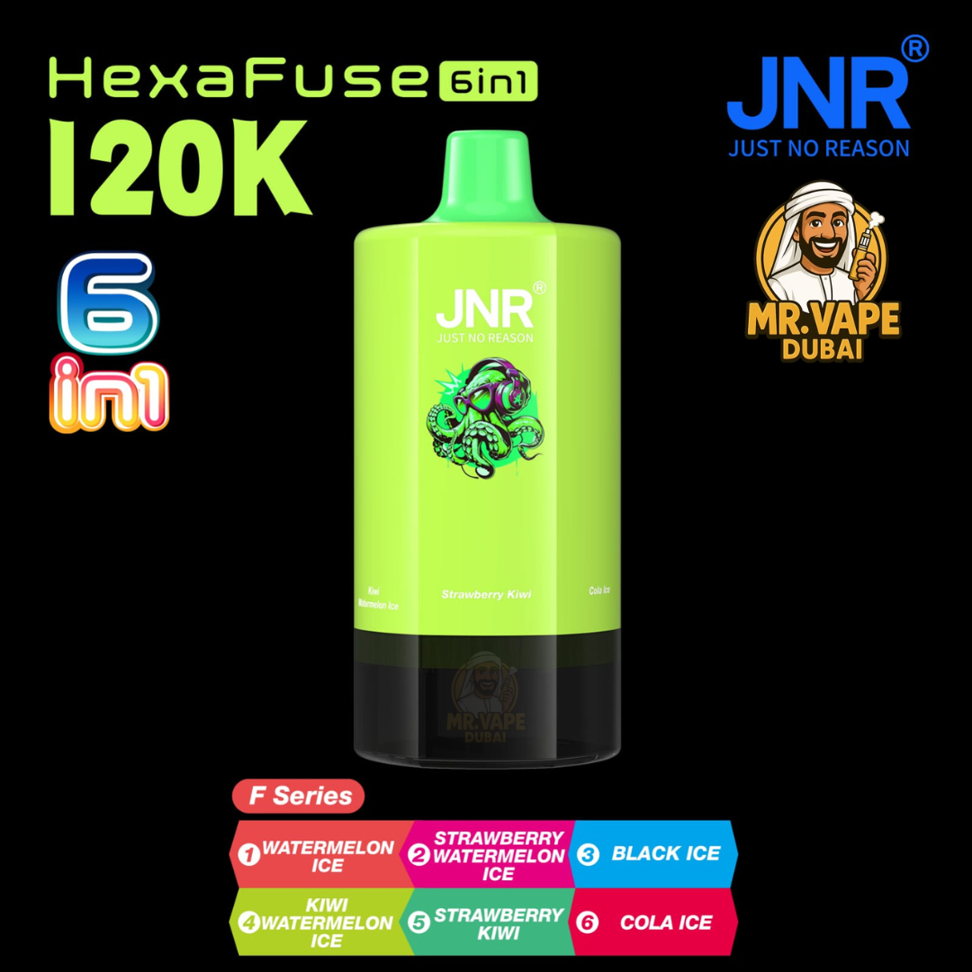 JNR HexaFuse 120K Puffs Vape Dubai | Buy 6in1 Vape UAE