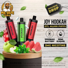 JOY Hookah DTL 40000 Puffs Disposable Vape | Mr Vape Dubai