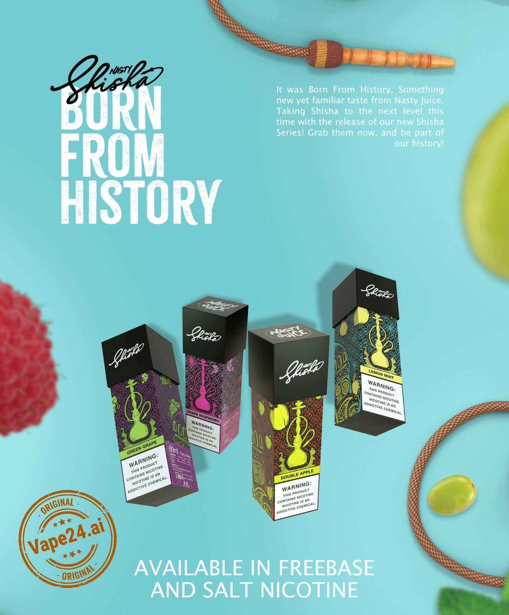 Nasty Shisha Salt Nic 30ml Dubai | Buy Double Apple Shisha UAE
