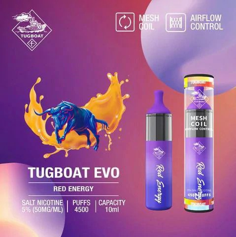 Tugboat EVO 4500 Dubai | Buy Adjustable Airflow Vape UAE