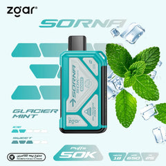 ZGAR Sorna 50000 Puffs Disposable Vape 18mg In Dubai