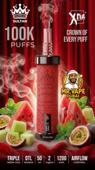 Xtra Sultan Shisha 100,000 Puffs Vape Mr Vape Dubai
