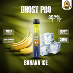 VAPES BAR - GHOST PRO 3500 PUFFS DISPOSABLE VAPE IN UAE