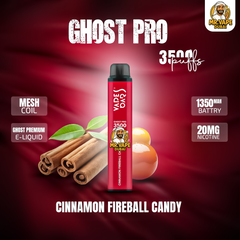 VAPES BAR - GHOST PRO 3500 PUFFS DISPOSABLE VAPE IN UAE