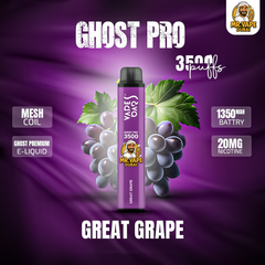 VAPES BAR - GHOST PRO 3500 PUFFS DISPOSABLE VAPE IN UAE
