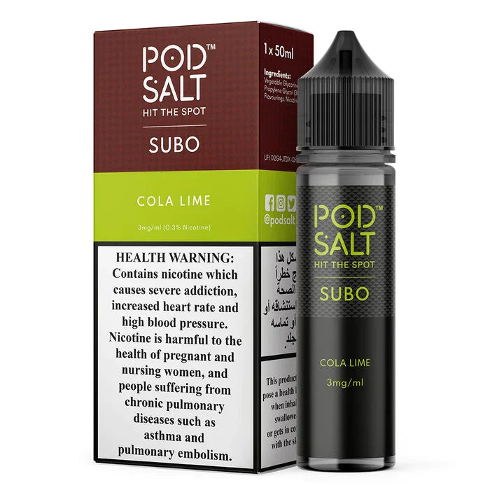 Pod Salt Subo 50ml Dubai | Buy 3mg Sub-Ohm E-Liquid UAE