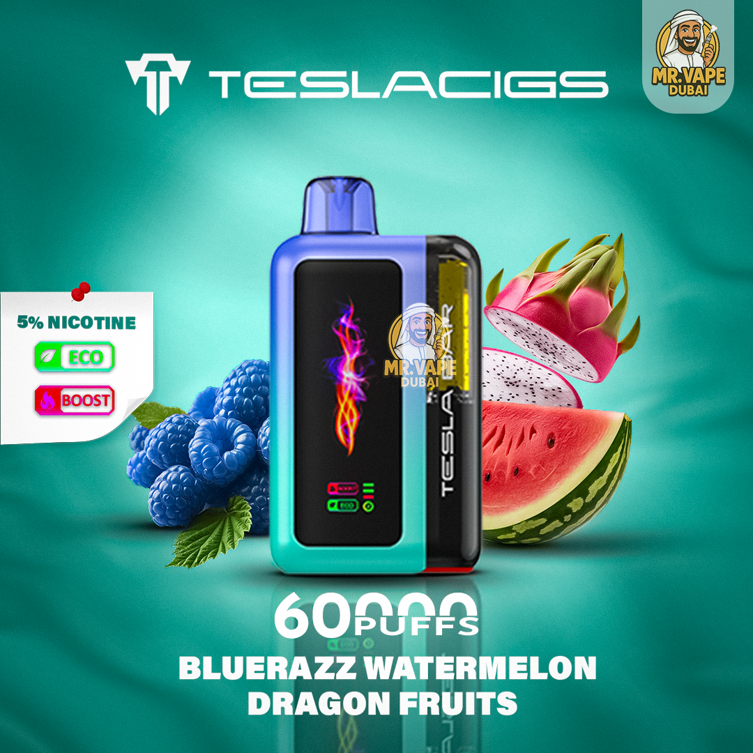 Teslacigs Tesla Bar 60,000 Dubai | Buy 60k Puffs Vape UAE
