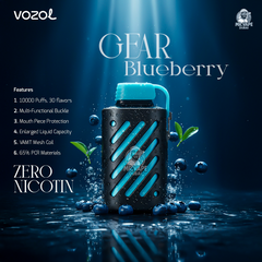 Vozol Gear 10000 Puffs Disposable Vape Zero Nicotine in Dubai