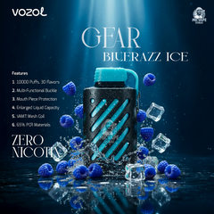 Vozol Gear 10000 Puffs Disposable Vape Zero Nicotine in Dubai