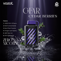 Vozol Gear 10000 Puffs Disposable Vape Zero Nicotine in Dubai