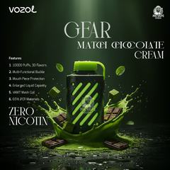 Vozol Gear 10000 Puffs Disposable Vape Zero Nicotine in Dubai