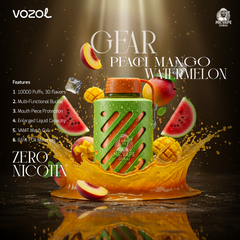 Vozol Gear 10000 Puffs Disposable Vape Zero Nicotine in Dubai