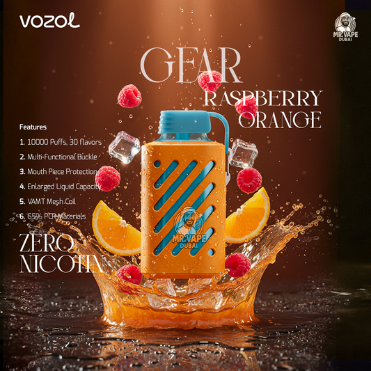 Vozol Gear 10000 Puffs Disposable Vape Zero Nicotine in Dubai