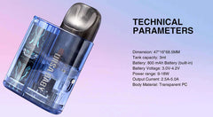 Lost Vape Ursa Baby Pod Kit 18W 2.5mlColor: Black Clear