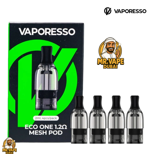 Vaporesso ECO ONE Mesh Pod Cartridge – 2ml, 4pcs Pack (0.8Ω / 1.2Ω) | Buy in Dubai, UAE