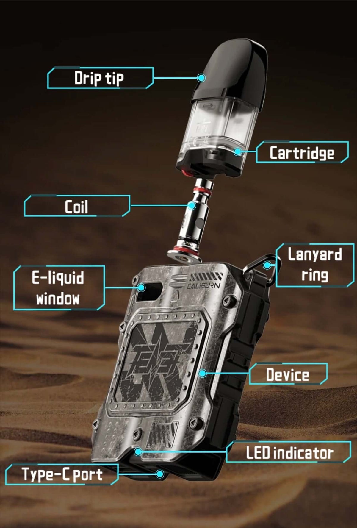 Uwell Caliburn TENET KOKO Dubai | Buy Rugged Pod System UAE