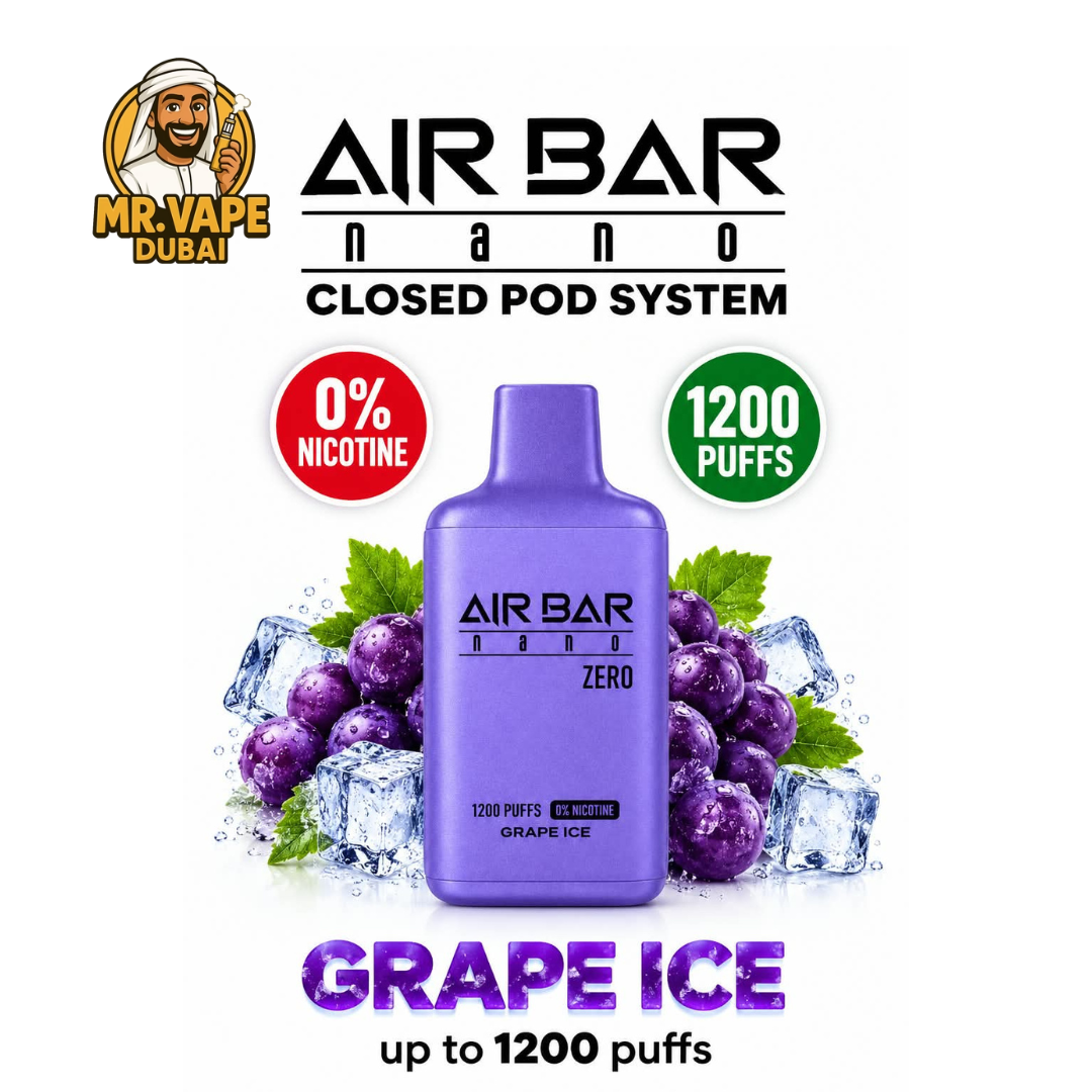 Air Bar Nano Zero 1200 Puffs (0% Nicotine) | Mr Vape Dubai