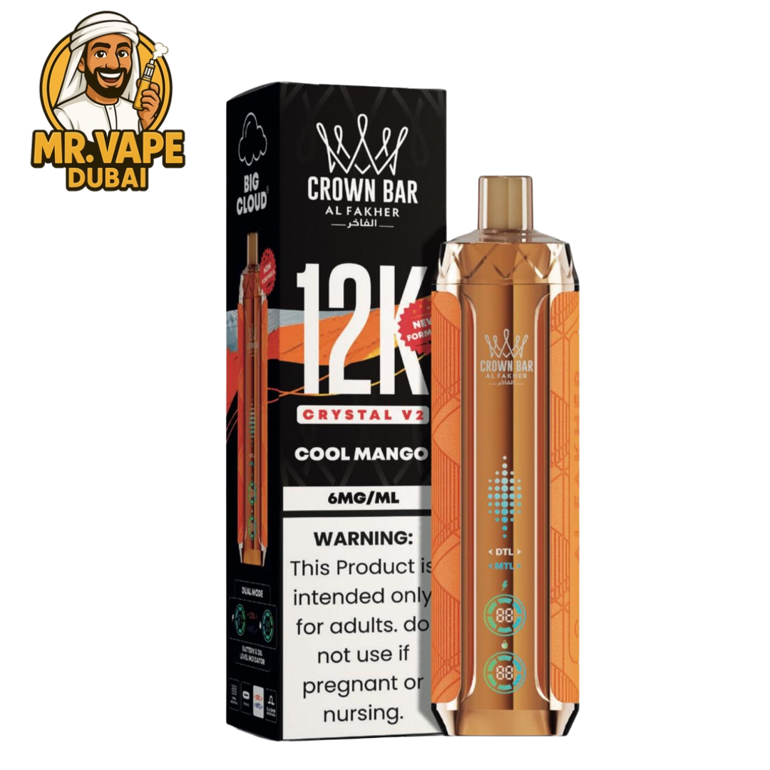 Al Fakher Crown Bar Crystal V2 12K Puffs | Mr Vape Dubai