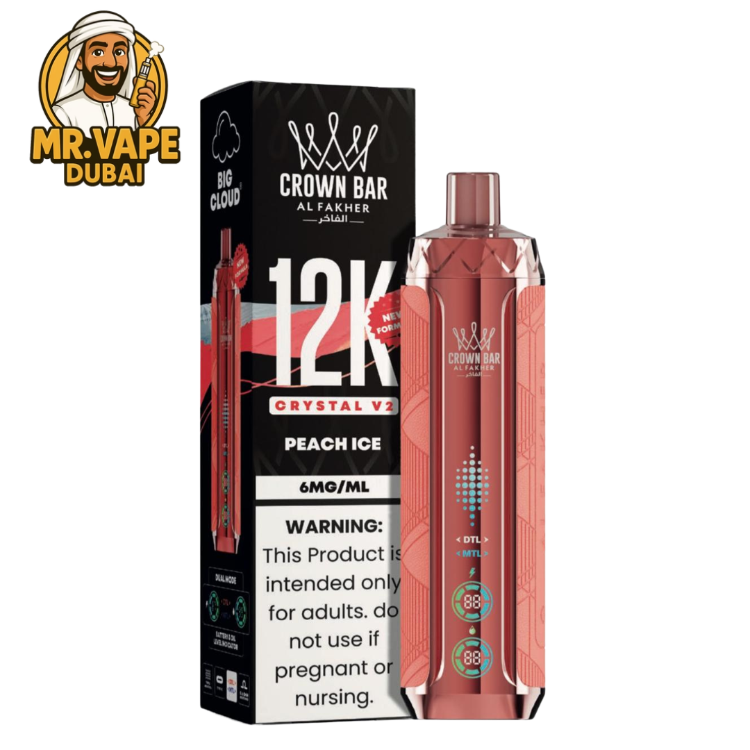 Al Fakher Crown Bar Crystal V2 12K Puffs | Mr Vape Dubai