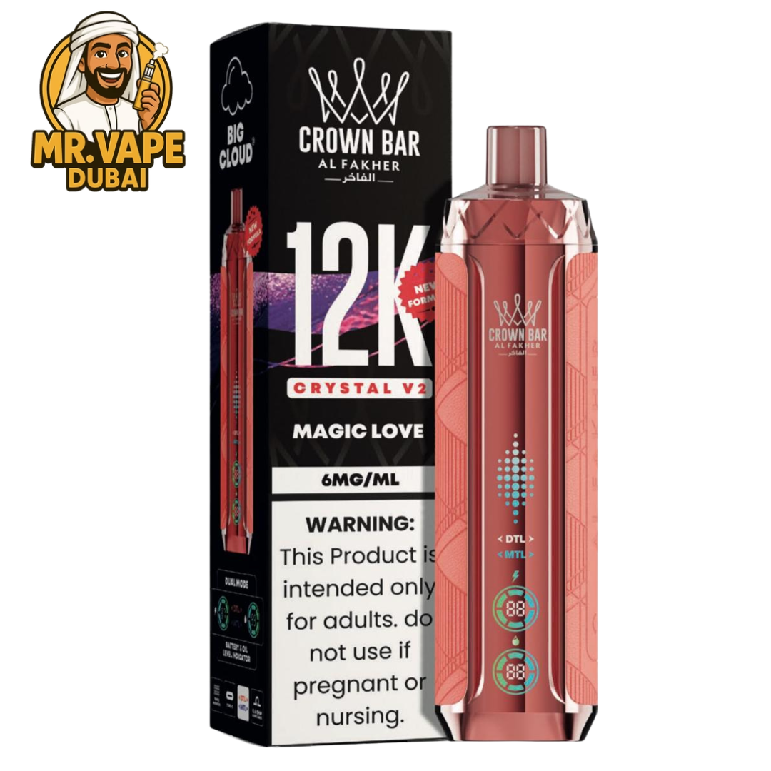 Al Fakher Crown Bar Crystal V2 12K Puffs | Mr Vape Dubai
