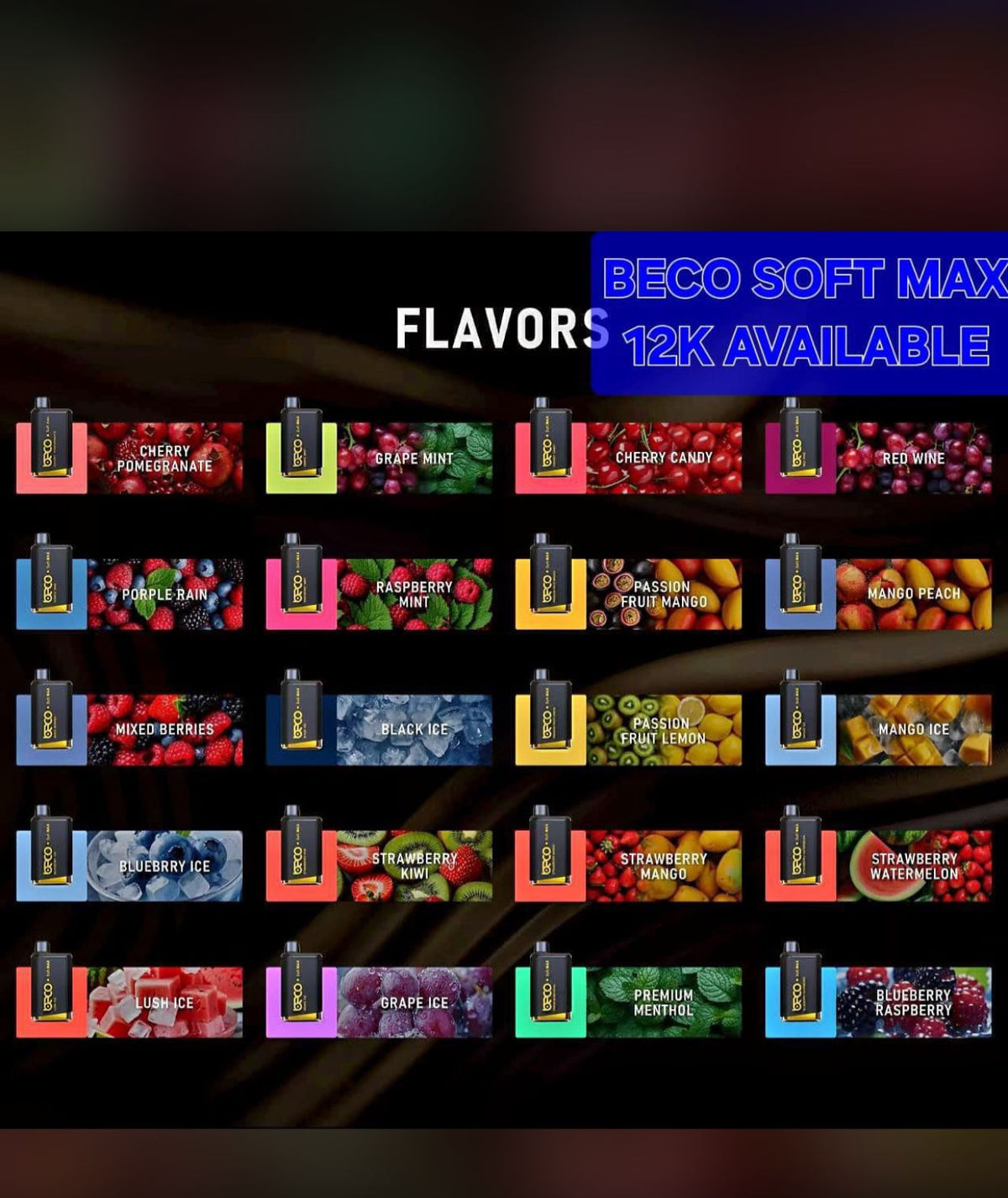 BECO Soft Max 12000 Puffs Disposable Vape - Dubai, UAE