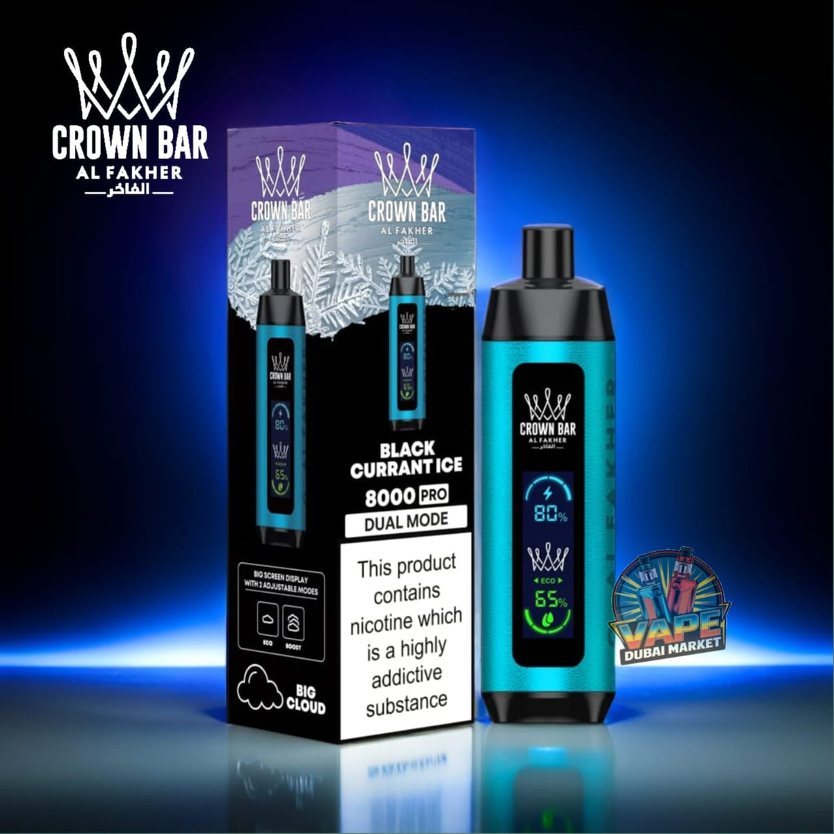 Al Fakher Crown Bar Pro 8000 Puffs | 5mg Vape UAE
