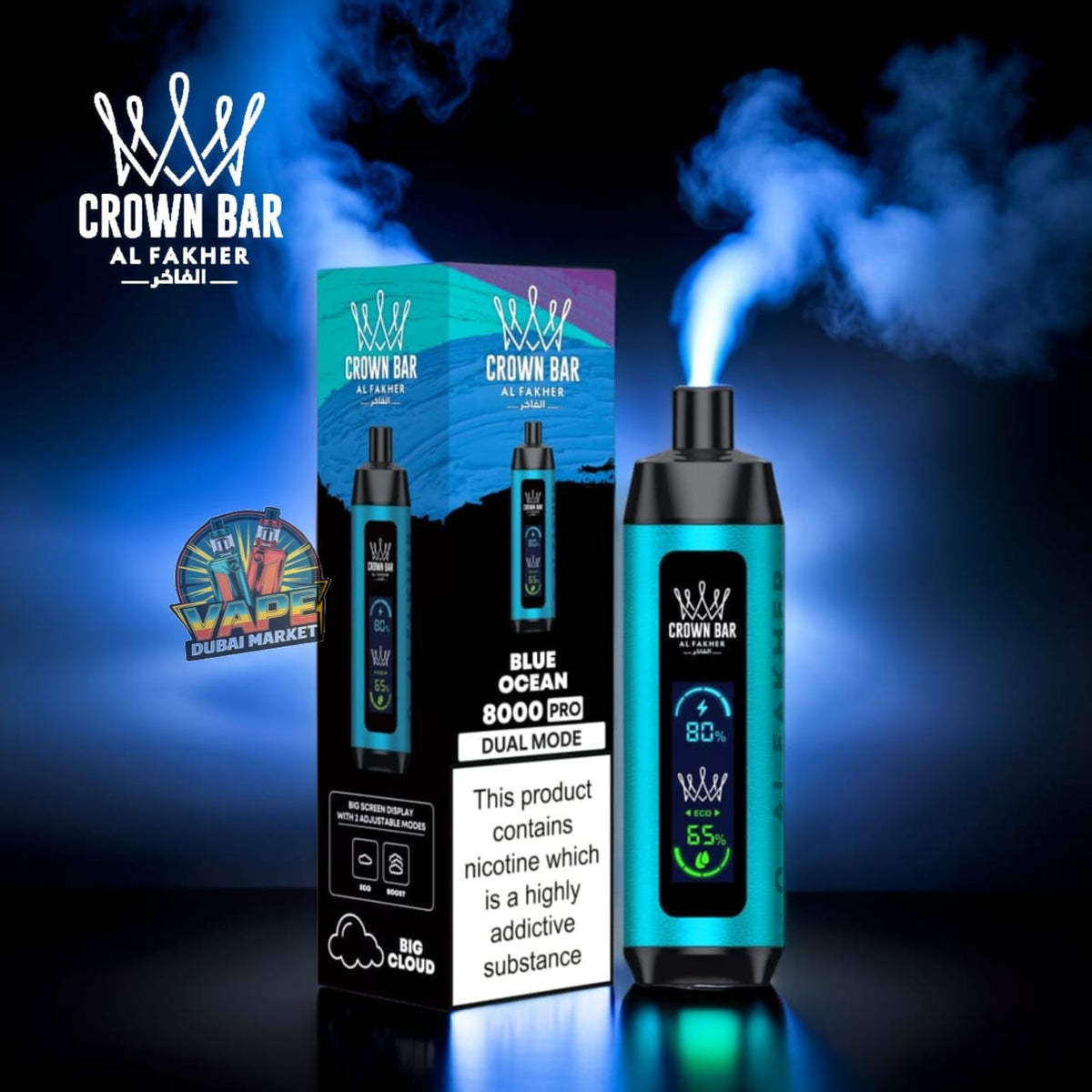 Al Fakher Crown Bar Pro 8000 Puffs | 5mg Vape UAE