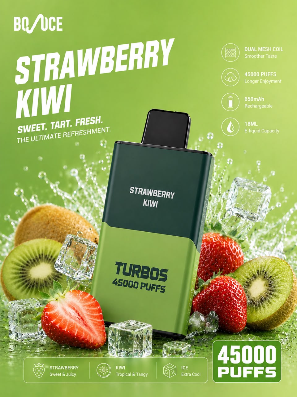 Bounce Turbos 45000 Puffs Disposable Vape | Mr Vape Dubai