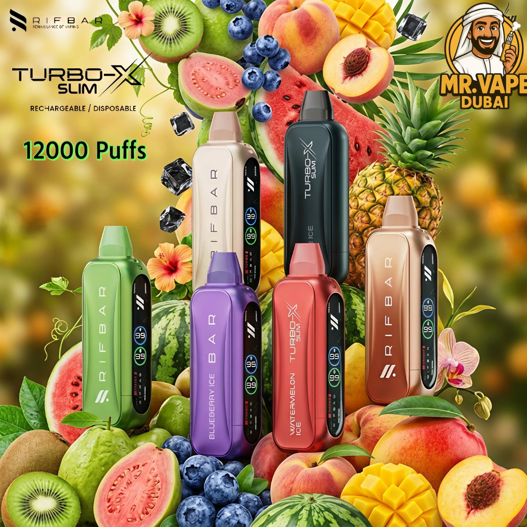 Buy RIFBAR Turbo-X Slim 12000 Vape | Fast Delivery in Dubai
