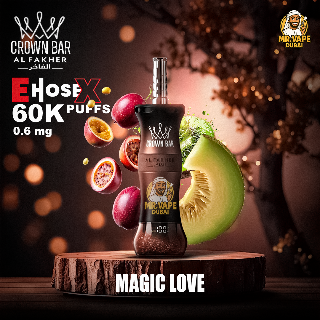 Al Fakher Crown Bar E-hose X 60000 Puffs | UAE Vape