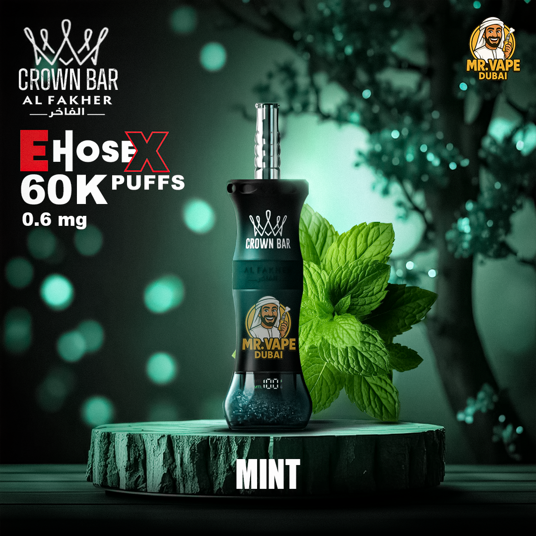 Al Fakher Crown Bar E-hose X 60000 Puffs | UAE Vape