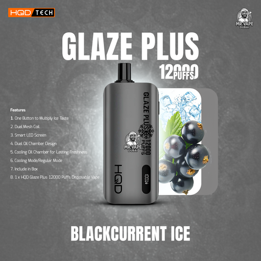 HQD Glaze Plus 12000Puffs Disposable Vape In UAE