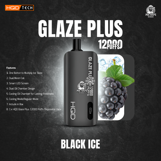 HQD Glaze Plus 12000Puffs Disposable Vape In UAE