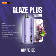 HQD Glaze Plus 12000Puffs Disposable Vape In UAE