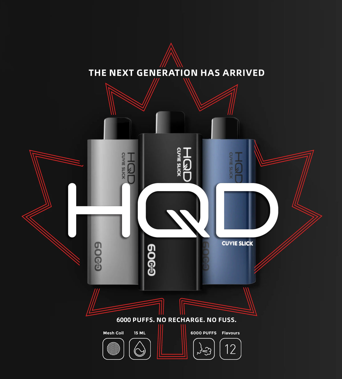 HQD Cuvie Slick 6000 Puffs Dubai | Buy Slim Disposable UAE