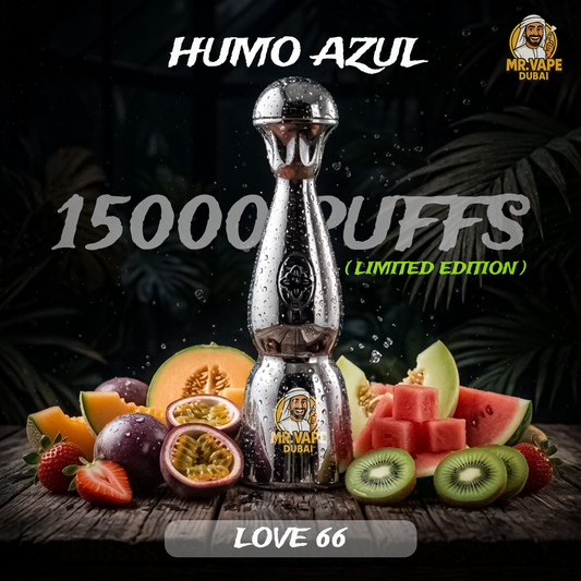 Humo Azul Limited Edition 15000 Puffs Disposable Vape - Chrome Silver
