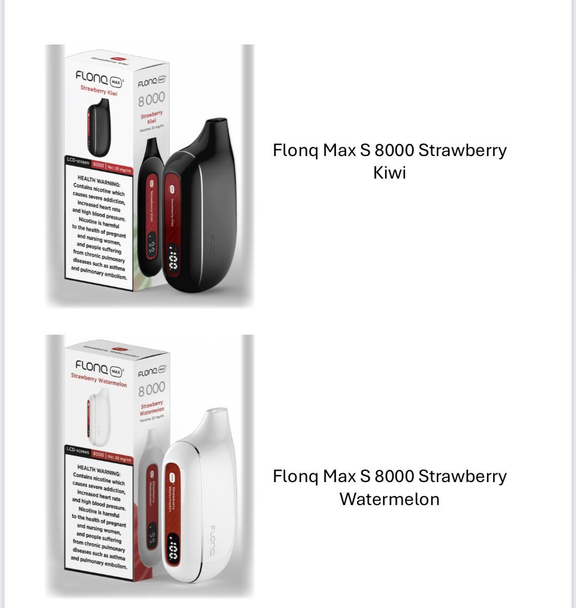 FLONQ MAX S RECHARGEABLE DISPOSABLE VAPES (8,000PUFFS) IN UAE