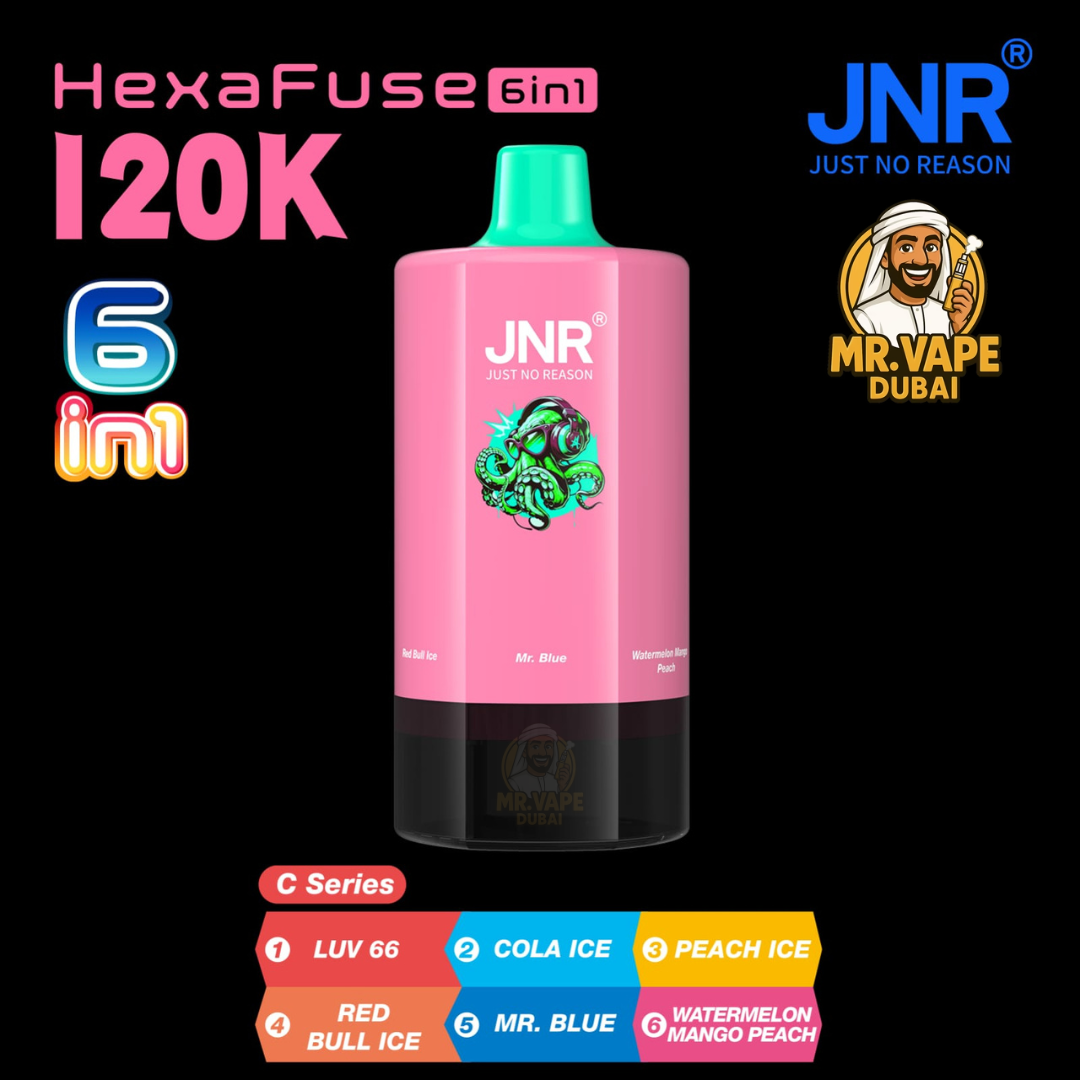 JNR HexaFuse 120K Puffs Vape Dubai | Buy 6in1 Vape UAE