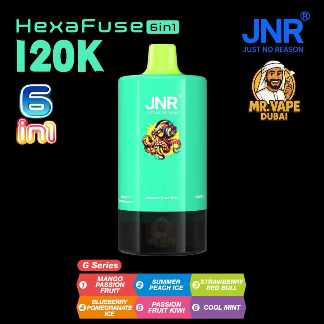 JNR HexaFuse 120K Puffs Vape Dubai | Buy 6in1 Vape UAE