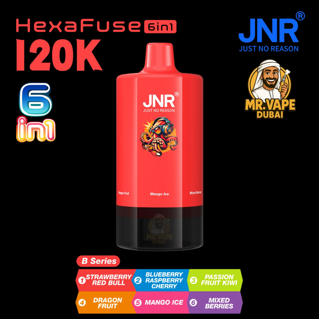 JNR HexaFuse 120K Puffs Vape Dubai | Buy 6in1 Vape UAE