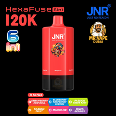 JNR HexaFuse 120K Puffs Vape Dubai | Buy 6in1 Vape UAE