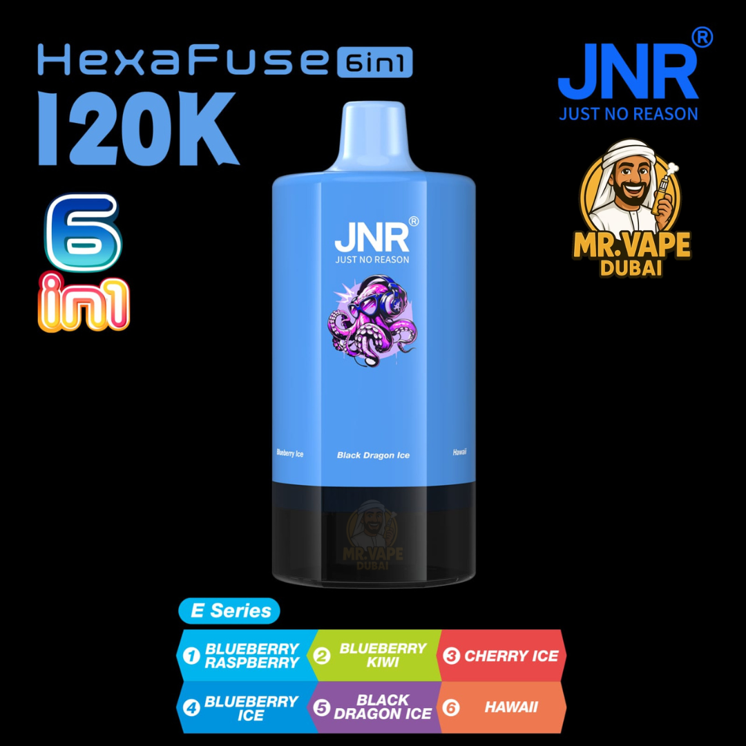 JNR HexaFuse 120K Puffs Vape Dubai | Buy 6in1 Vape UAE
