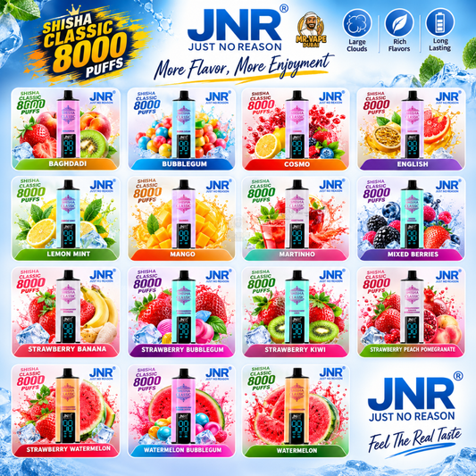 JNR Shisha Classic 8000 Puffs | Vape Dubai UAE