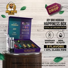 JOY BRO Hookah Happiness Box | 200,000 Puffs 