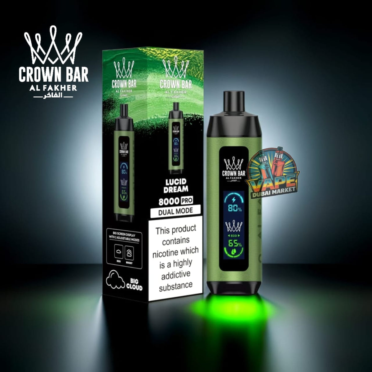 Al Fakher Crown Bar Pro 8000 Puffs | 5mg Vape UAE