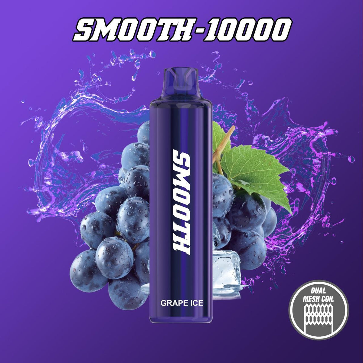 SMOOTH 10000 Puffs 20mg Disposable Vape with Dual Mesh Coil and USB-C Charging in Dubai UAE