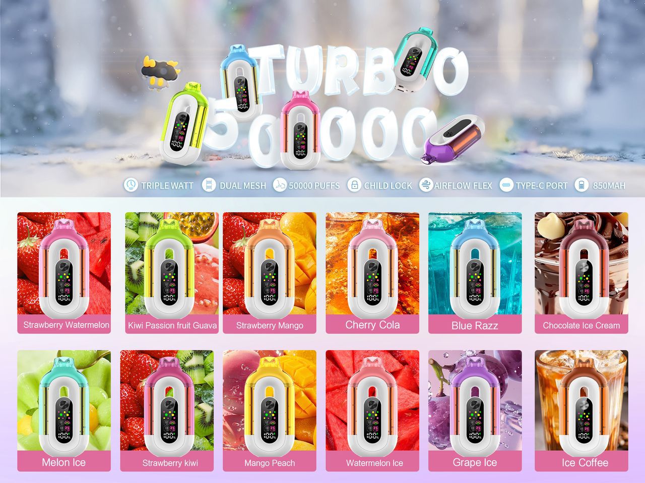 TURBO 50000 Puffs Disposable Vape | Dubai UAE