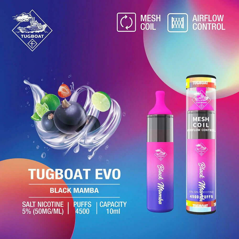 Tugboat EVO 4500 Puffs Dubai | Buy Adjustable Airflow UAE